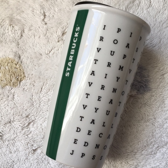 Starbucks Other - Starbucks NWT coffee word search ceramic cup